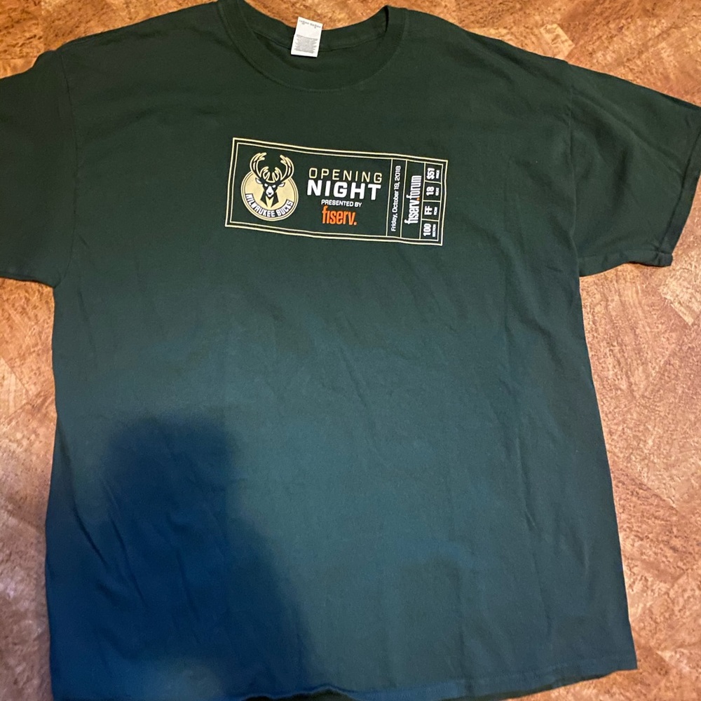 Milwaukee Bucks Opening Night Giveaway Basketball Shirt